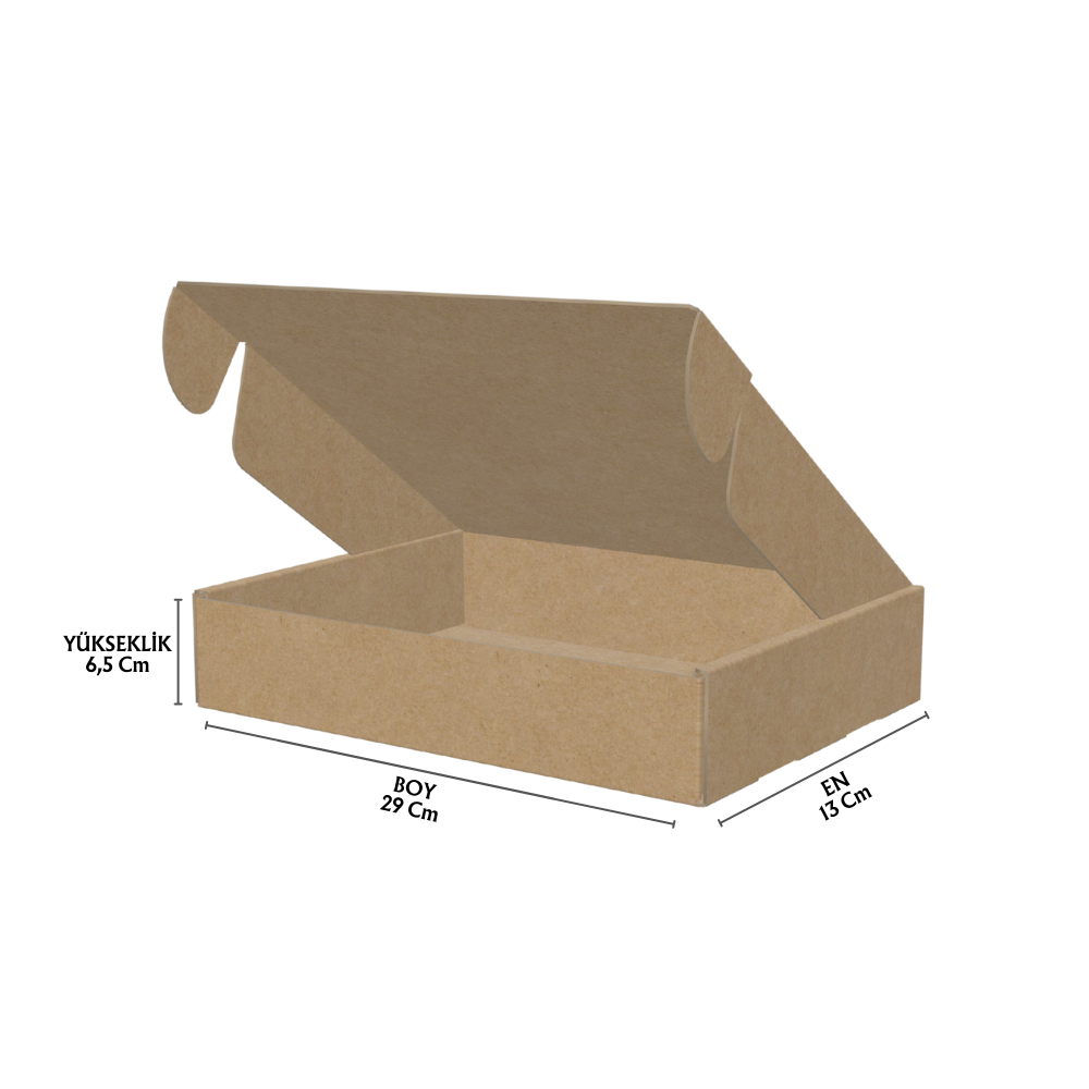 13x29x6.5 Cm Kilitli E-Ticaret Kargo Kutusu