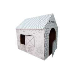 Karton Çocuk Boyama Evi 70x90x90 Cm