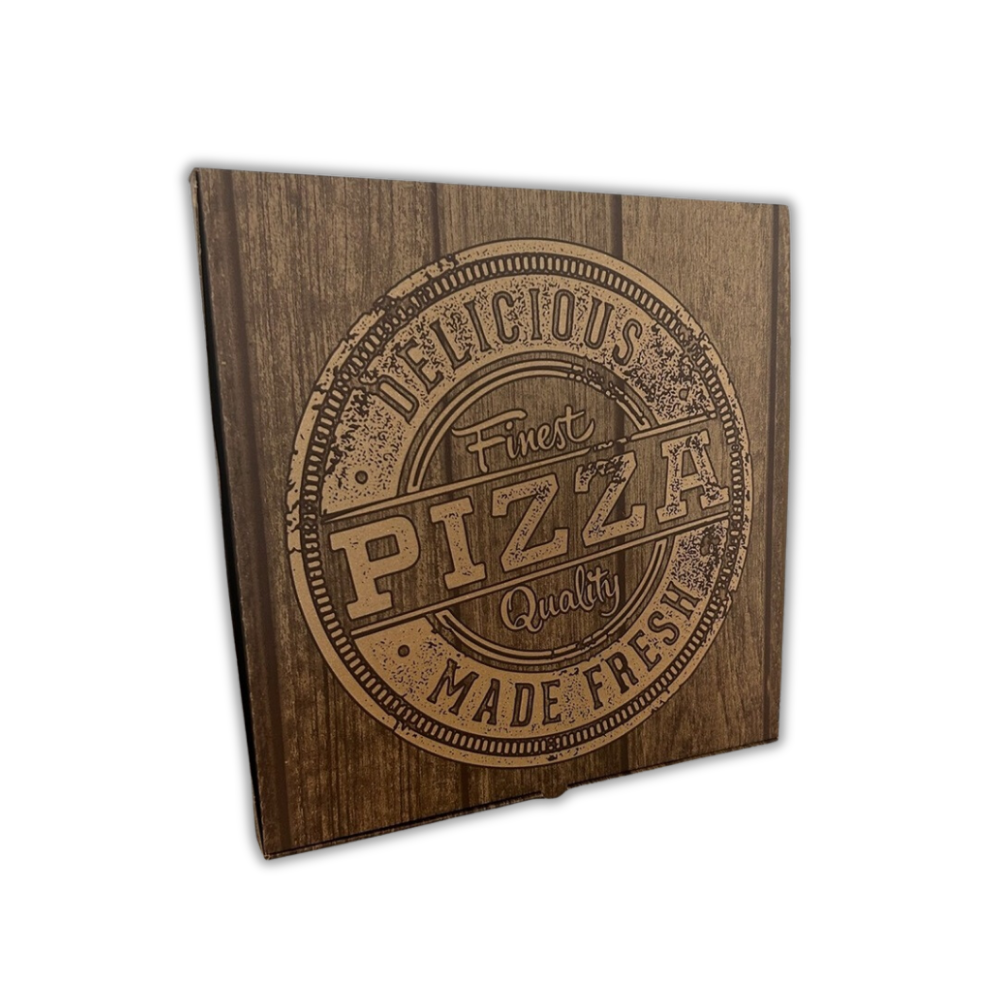 Kraft Baskılı Pizza Kutusu (100 Adet)