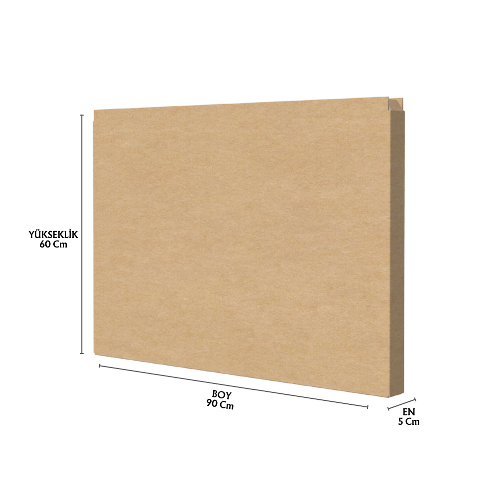 5x90x60 Tek Oluklu A Box Tablo Kolisi