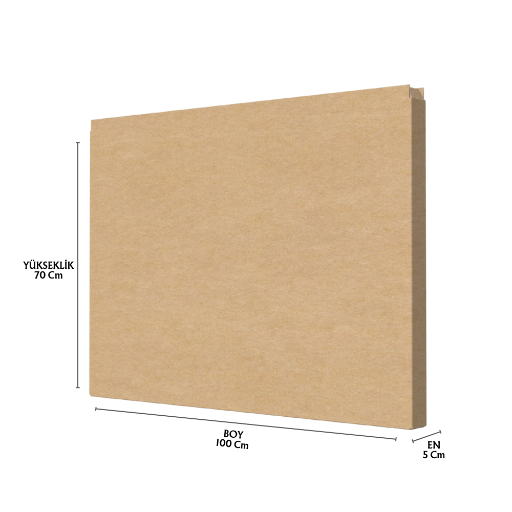 5x100x70 Tek Oluklu A Box Tablo Kolisi