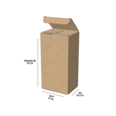 Dip Kilitli Karton Parfüm Kutusu 4,5x6x12 Cm