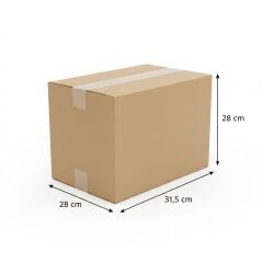 28x31,5x23,5 Cm Çift Oluklu Ramazan Kolisi Orta Boy