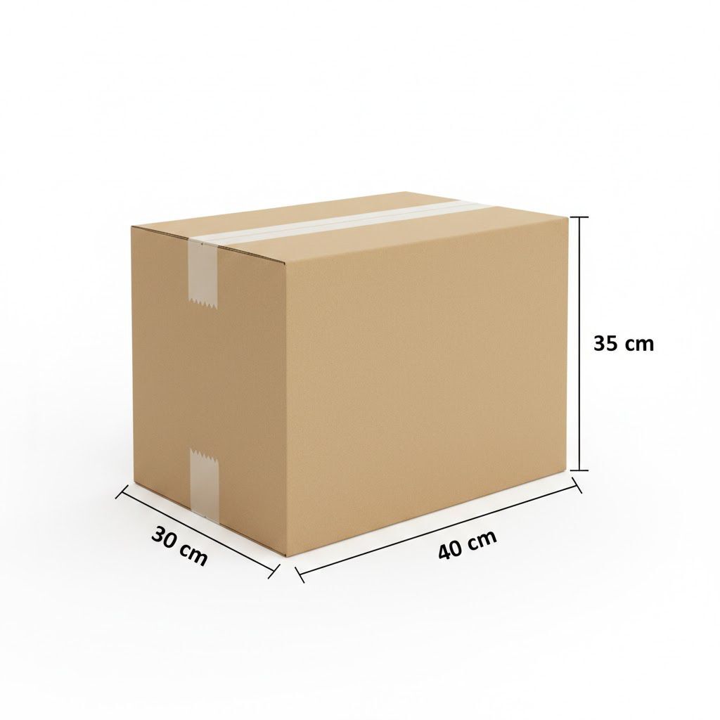 30x40x35  Cm Çift Oluklu Ramazan Kolisi Maxi Boy