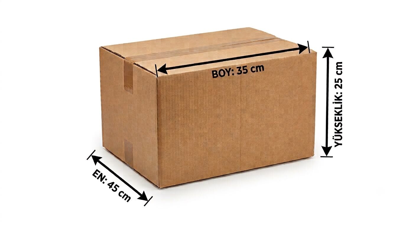 35x45x25 Cm Çift Oluklu Full Gramajlı A Box Taşıma Kolisi